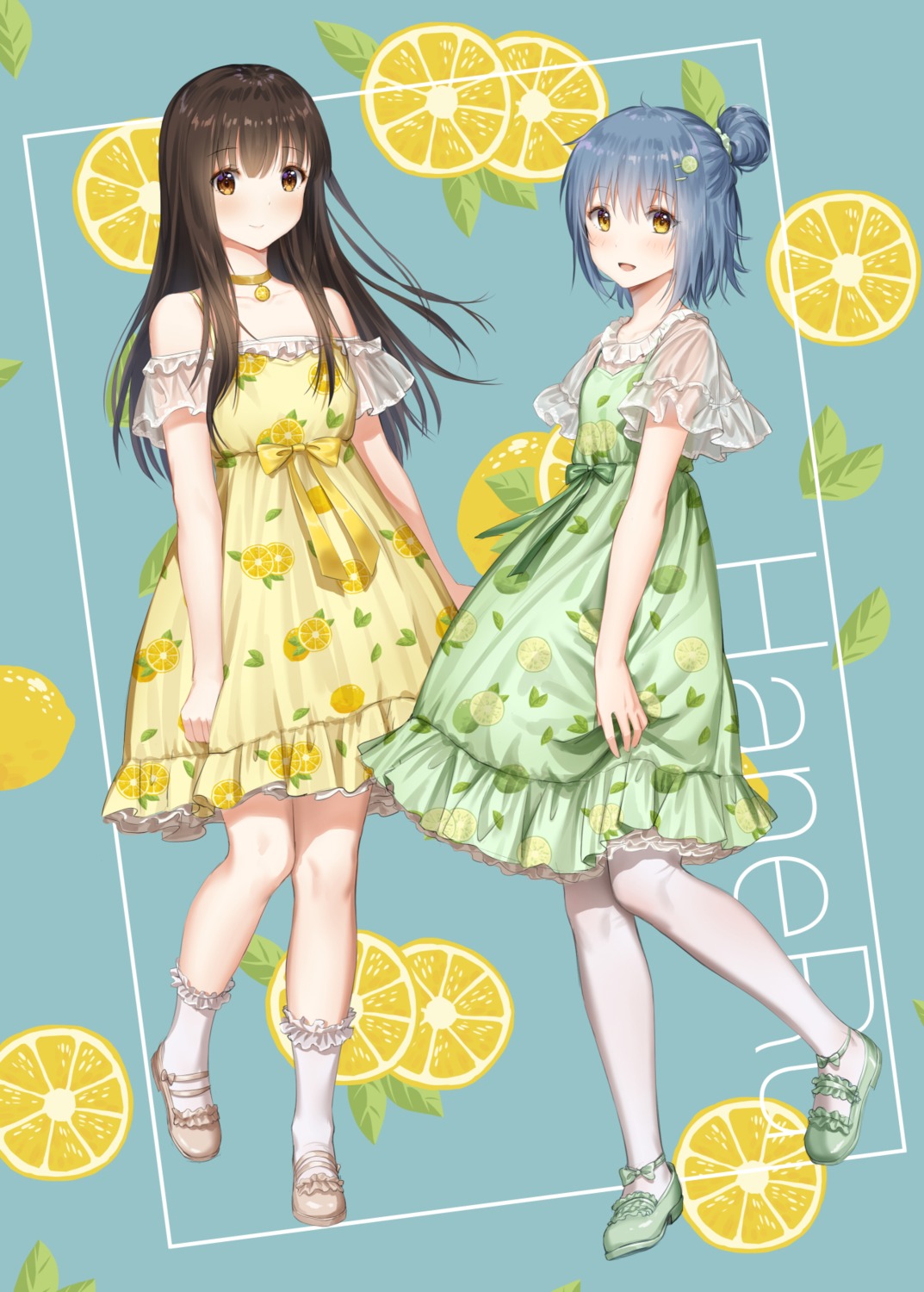 dress haneru haori_haruki himino_seika pantyhose