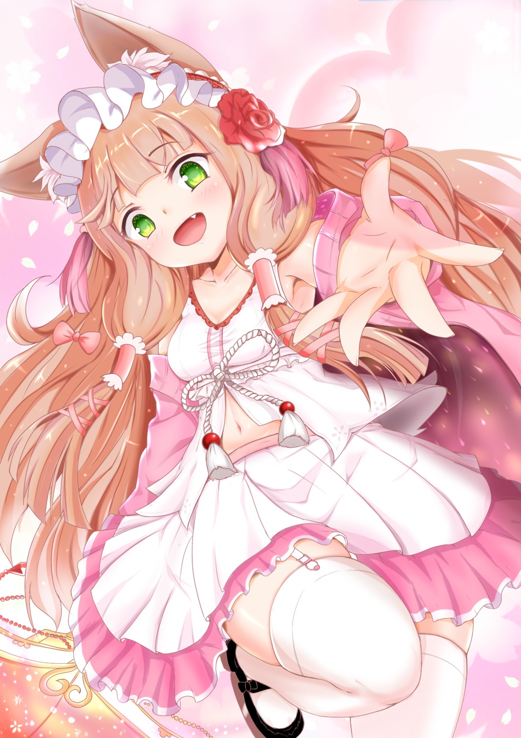 animal_ears cleavage heels himemiya_maho princess_connect princess_connect!_re:dive sha_dan_miao stockings thighhighs