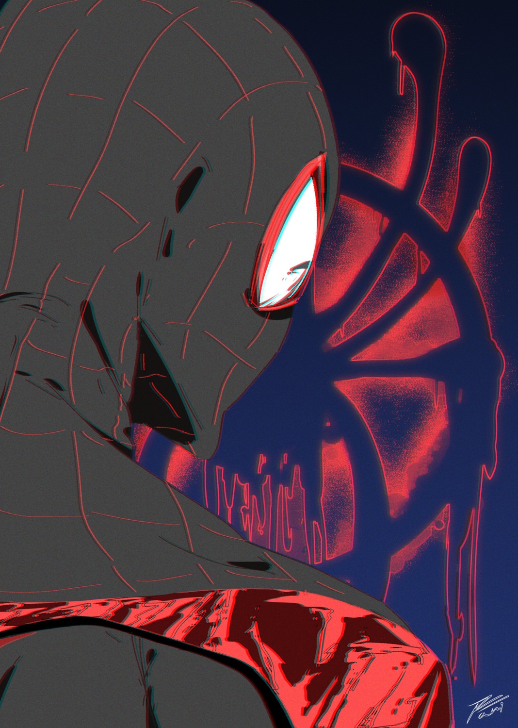 ani_ bodysuit male marvel spiderman spiderman_(character)