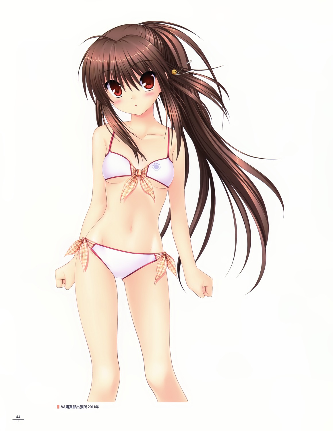 bikini cleavage key little_busters! na-ga natsume_rin swimsuits underboob