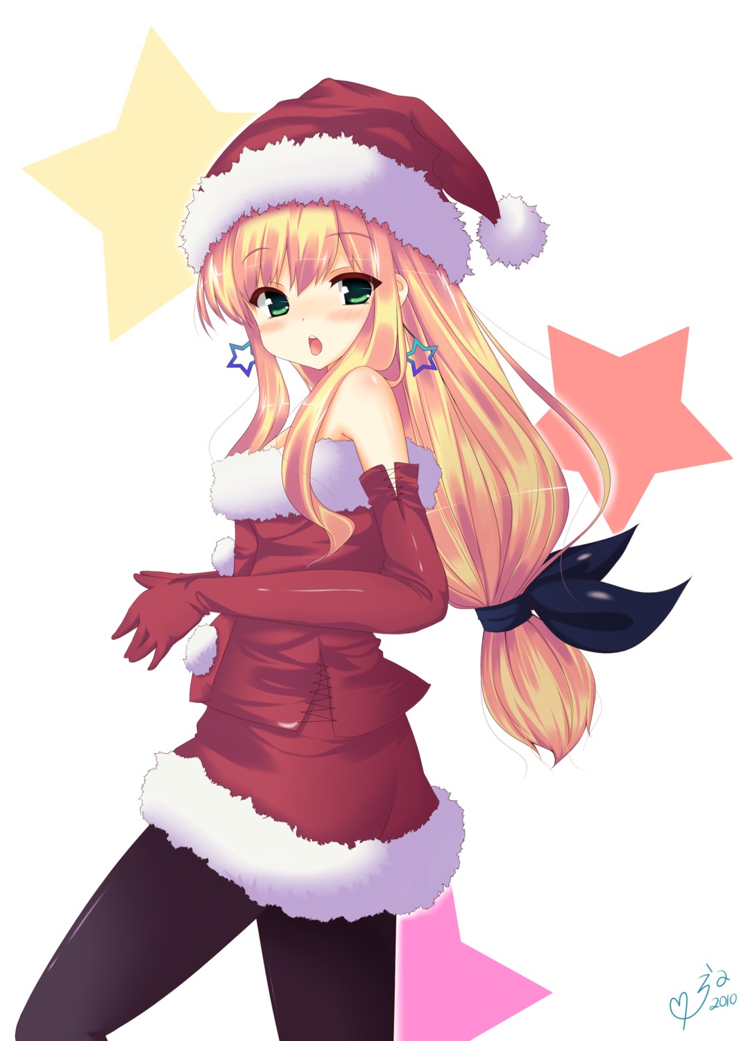 christmas dress isurugi_mio mimura_zaja mm! pantyhose