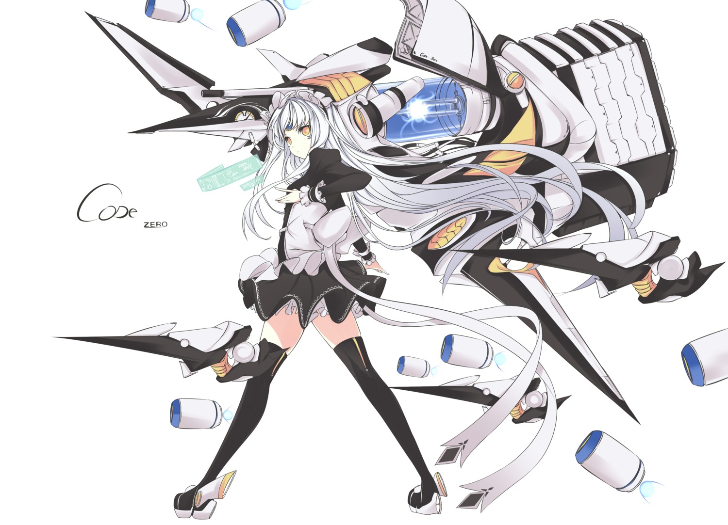 elsword eve_(elsword) faefaea thighhighs