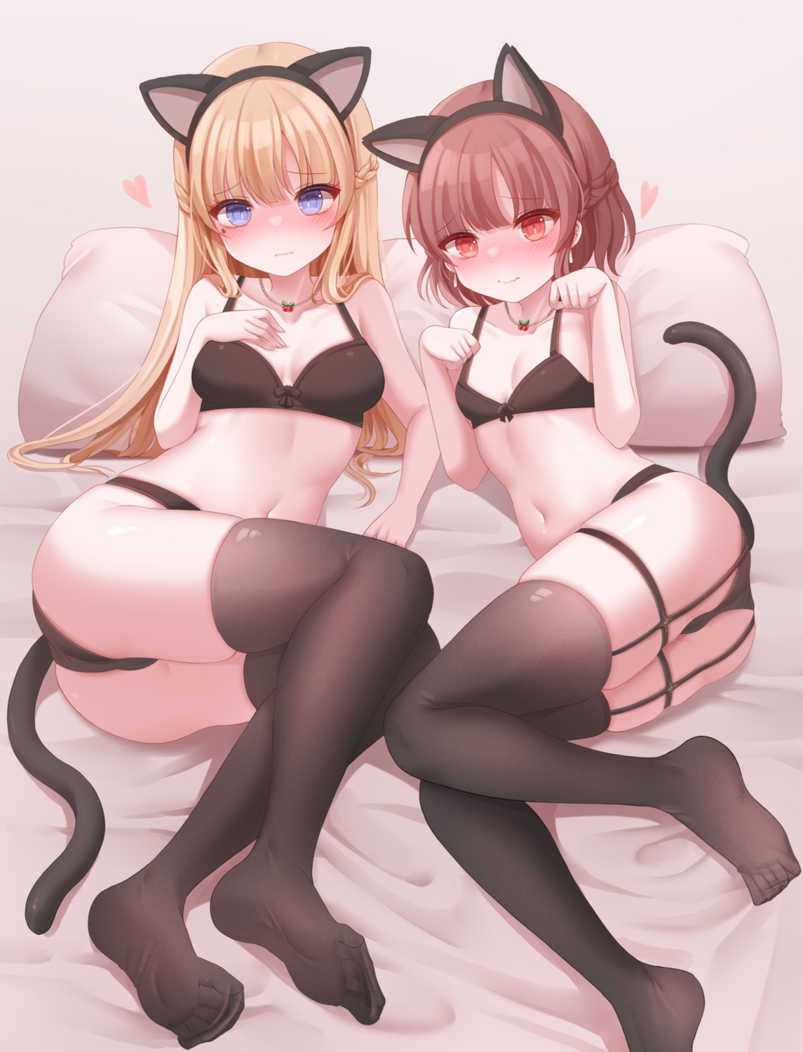 animal_ears bra cameltoe cleavage feet garter honyang nekomimi pantsu stockings tail thighhighs thong