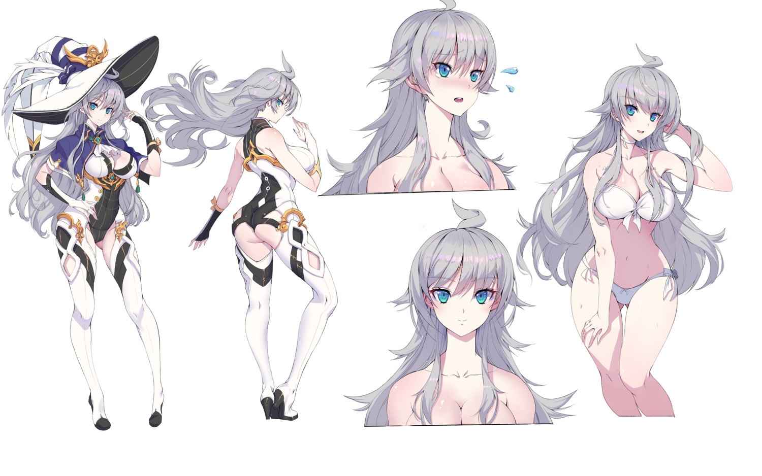 ass bikini character_design cleavage heels leotard rodway swimsuits witch
