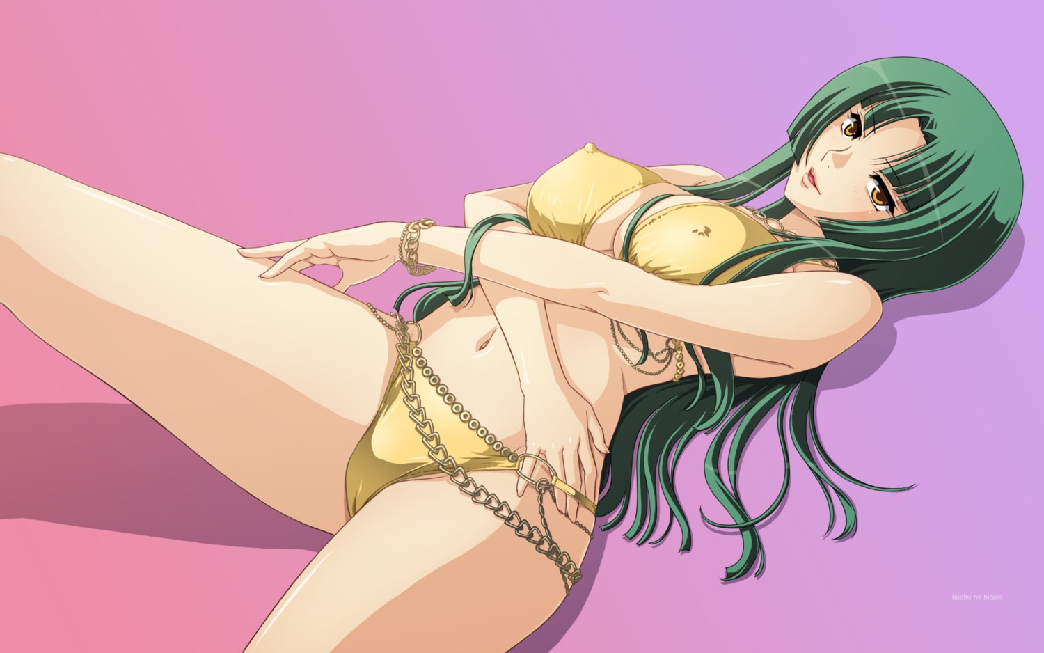 bikini cameltoe cleavage erect_nipples gundam gundam_00 swimsuits tadano_akira wallpaper wang_liu_mei