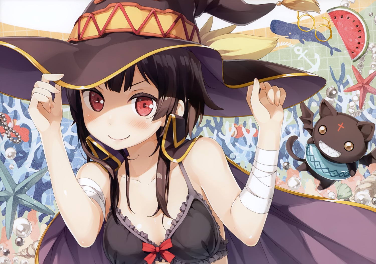 5_nenme_no_houkago bandages bra chomusuke kantoku kono_subarashii_sekai_ni_shukufuku_wo! megumin witch