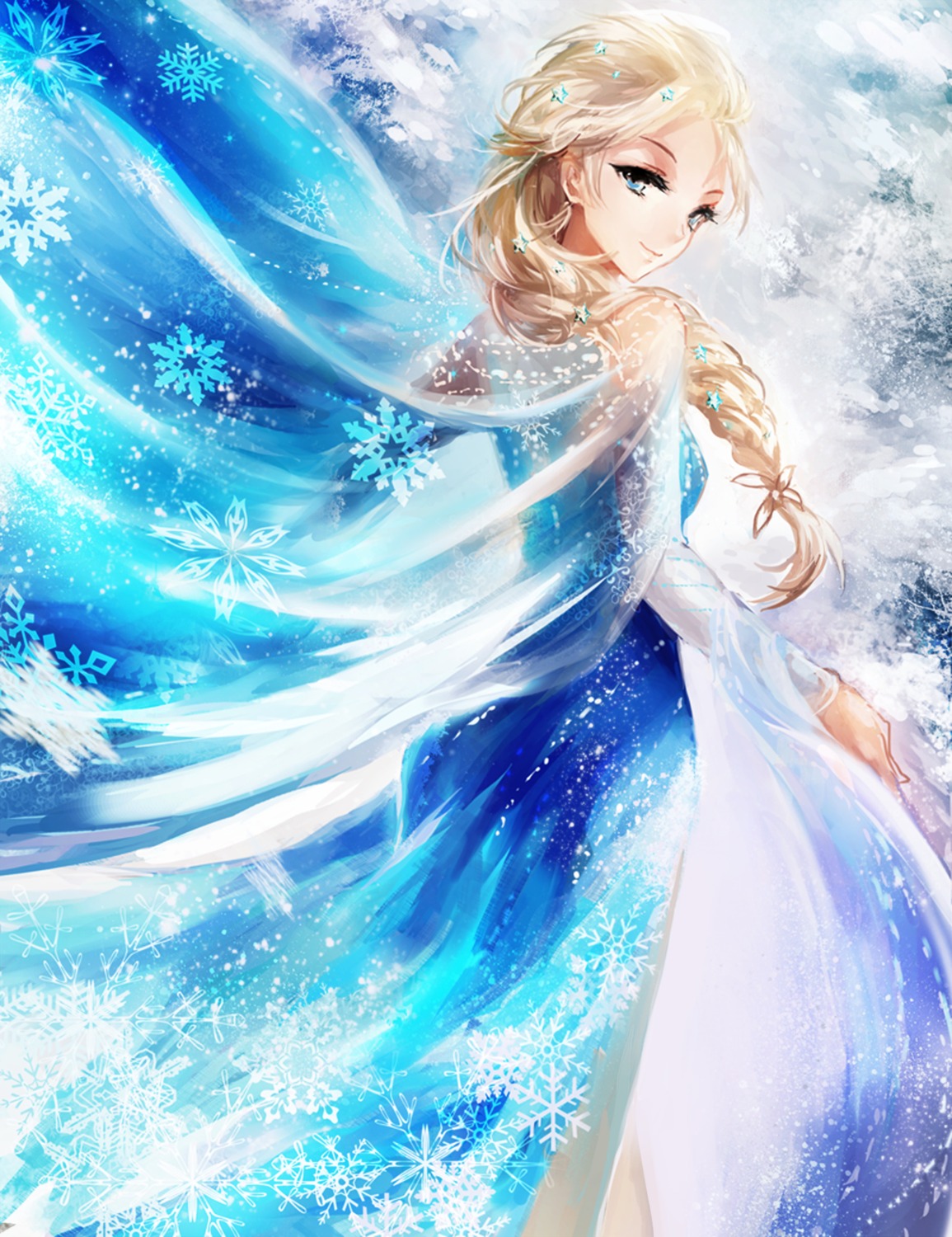 dress elsa_(frozen) frozen juexing_(moemoe3345)