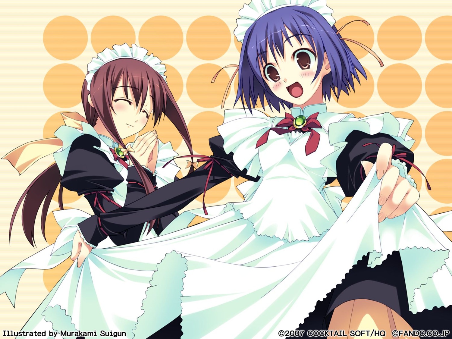 maid murakami_suigun pia_carrot takayashiki_mizuki wallpaper yaegashi_kanae