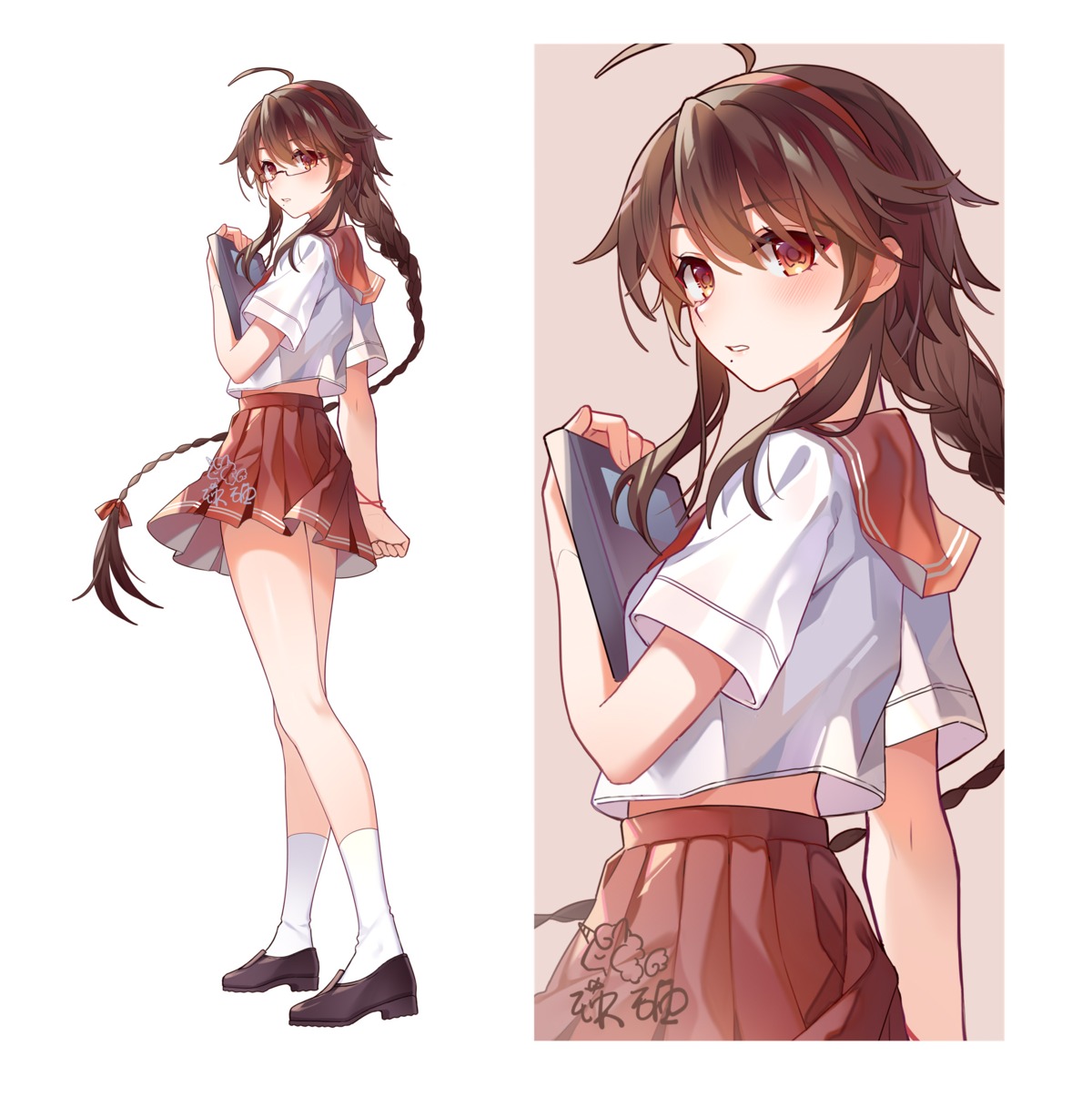 akira_(ying) megane seifuku