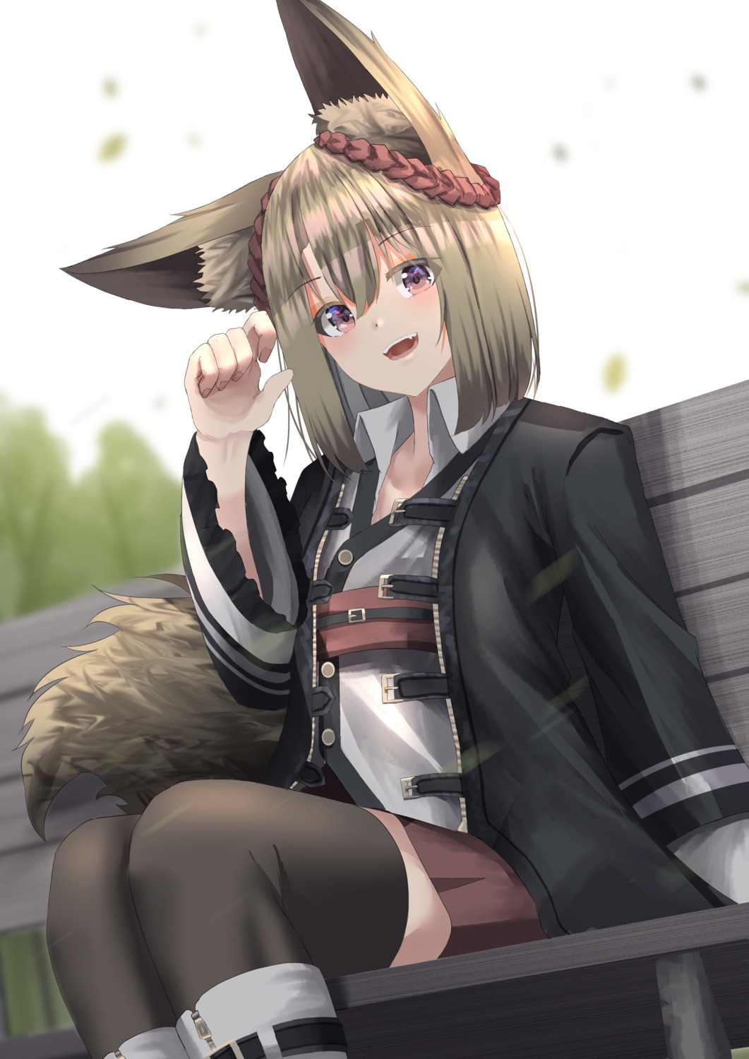 animal_ears armr_95 tail thighhighs