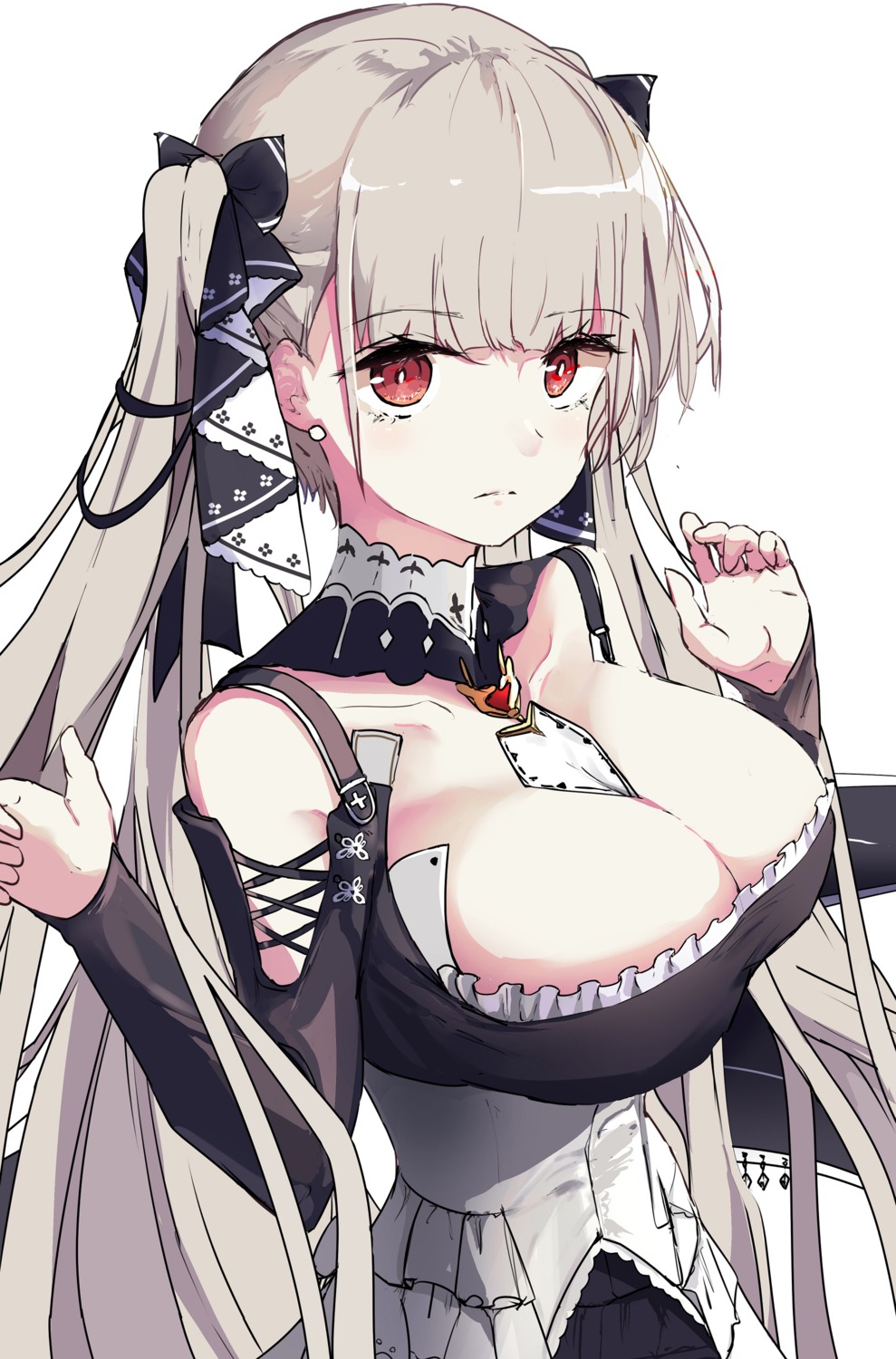 azur_lane formidable_(azur_lane) gothic_lolita lolita_fashion no_bra ten0309ten