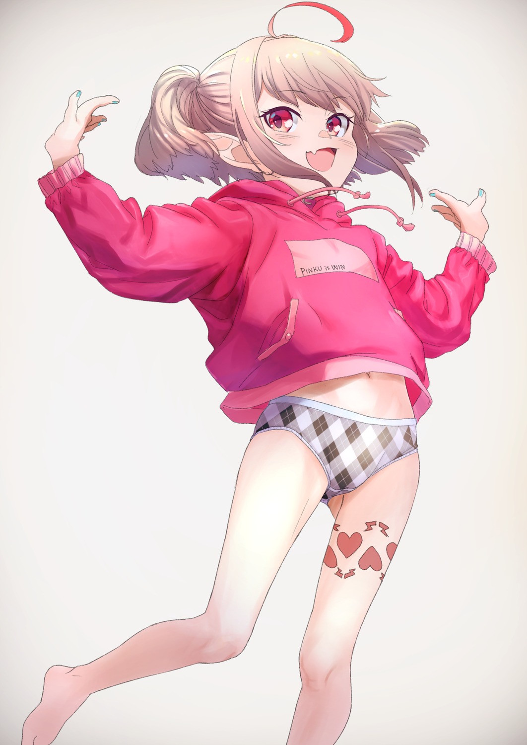 loli makaino_ririmu nijisanji nijisanji_gamers pantsu pointy_ears sabamen tattoo