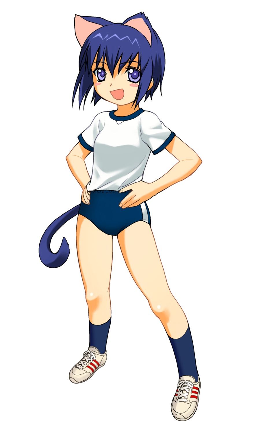 a1 animal_ears gym_uniform initial-g nekomimi tail