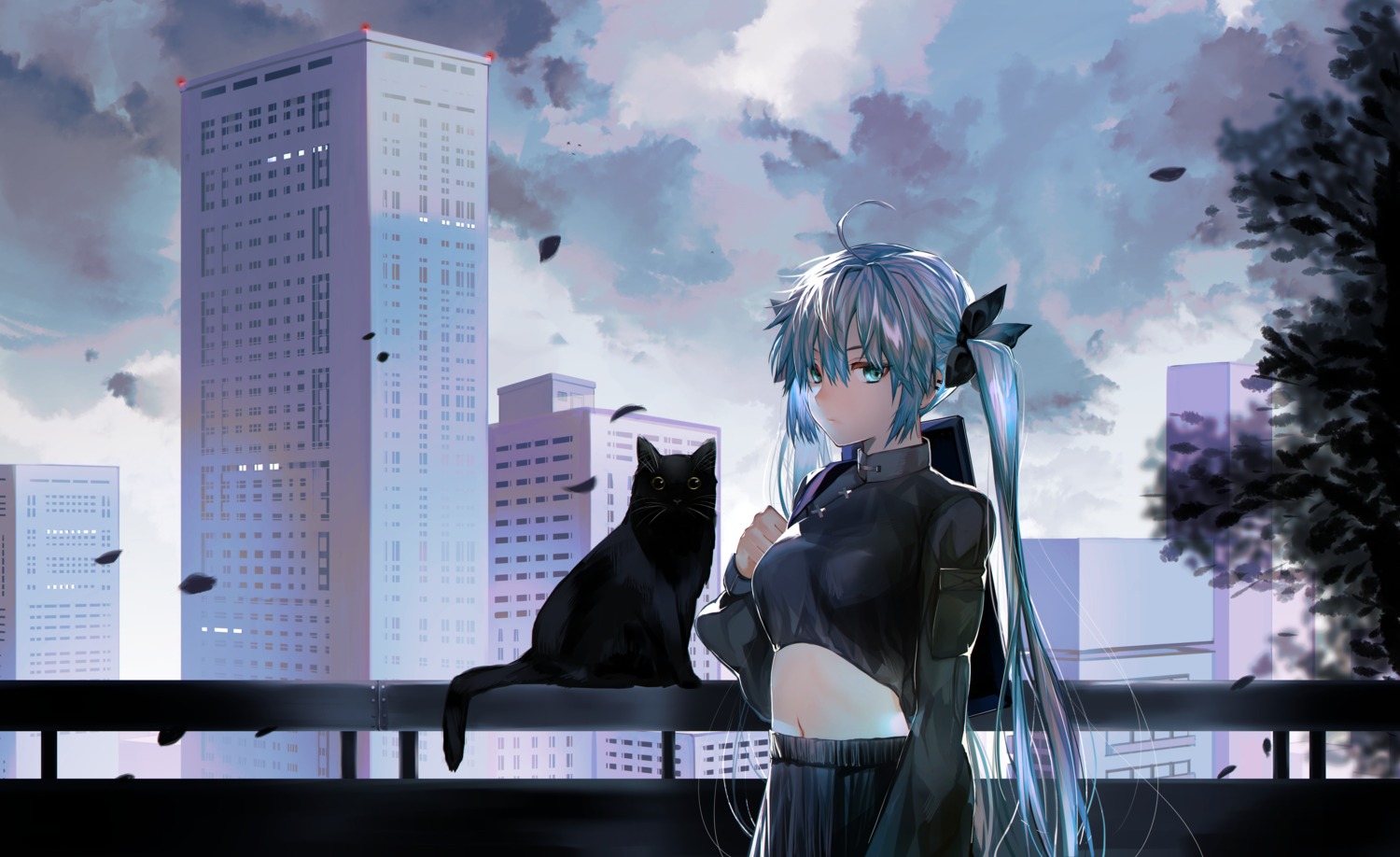 hatsune_miku hitotsuyama_jitan neko vocaloid