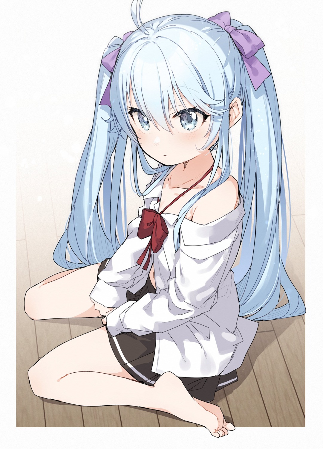 denpa_onna_to_seishun_otoko kusaka_shi loli no_bra open_shirt seifuku touwa_erio