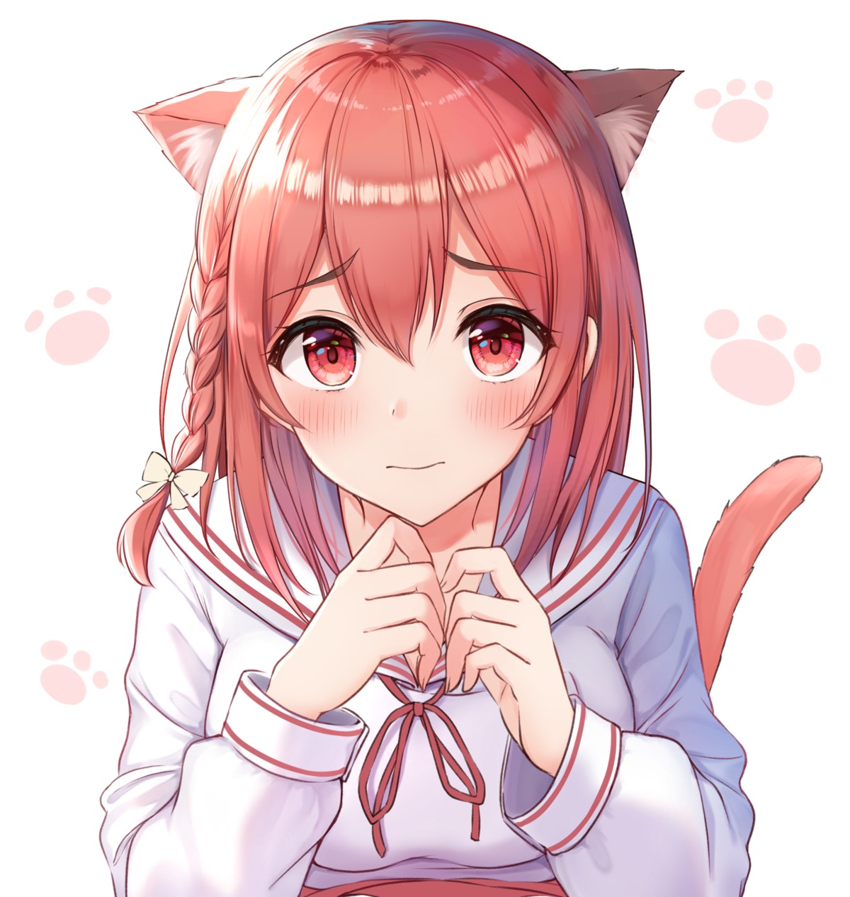 animal_ears kanojo_okarishimasu nekomimi sakurasawa_sumi seifuku tail yukiunag1