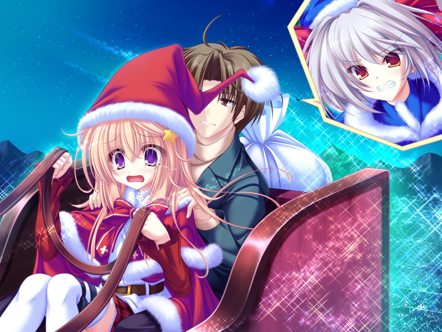 christmas itsuki_kirara meri_chri mikagami_mamizu seiya_mashiro wallpaper