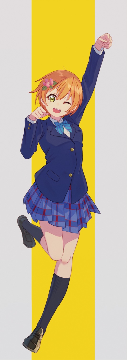 hoshizora_rin love_live! macken seifuku