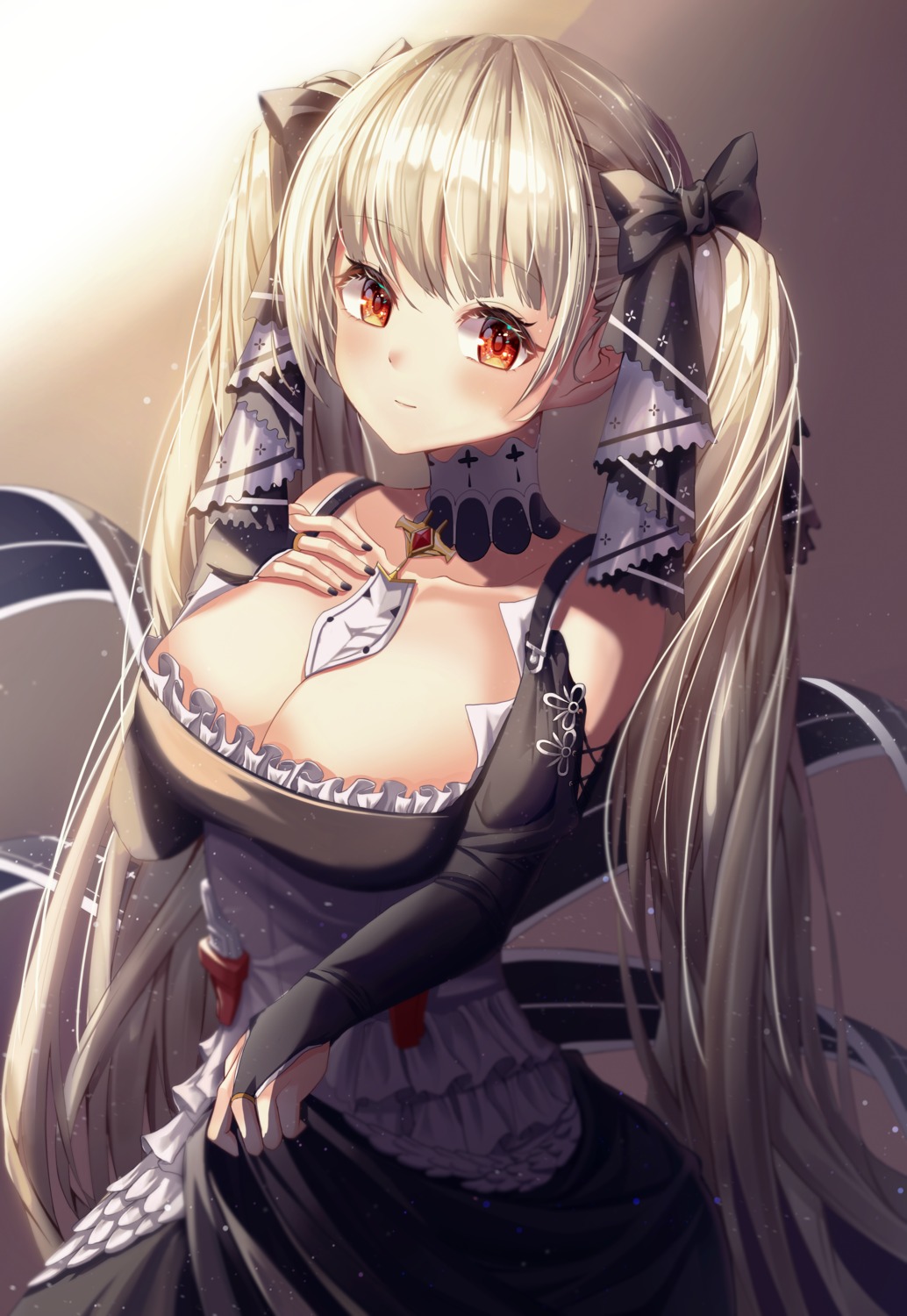 azur_lane formidable_(azur_lane) gothic_lolita lolita_fashion nankam no_bra