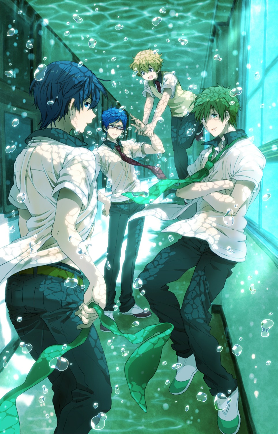 free! hazuki_nagisa male megane nanase_haruka ryugazaki_rei tachibana_makoto temk