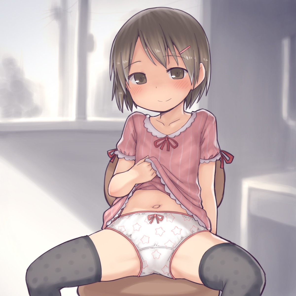 aaaa_(quad-a) cameltoe dress loli pantsu skirt_lift thighhighs