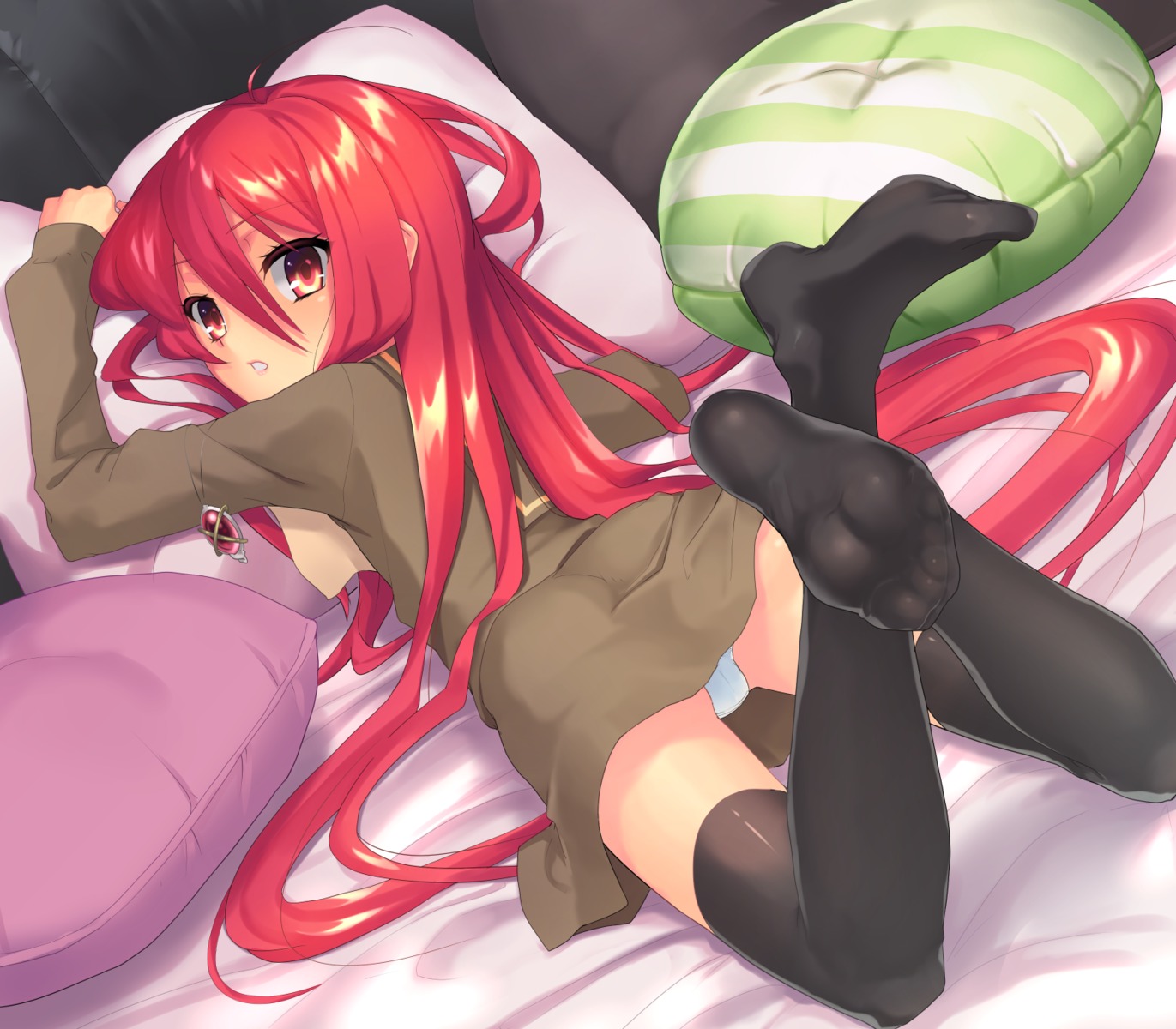 feet ohlia pantsu seifuku shakugan_no_shana shana thighhighs