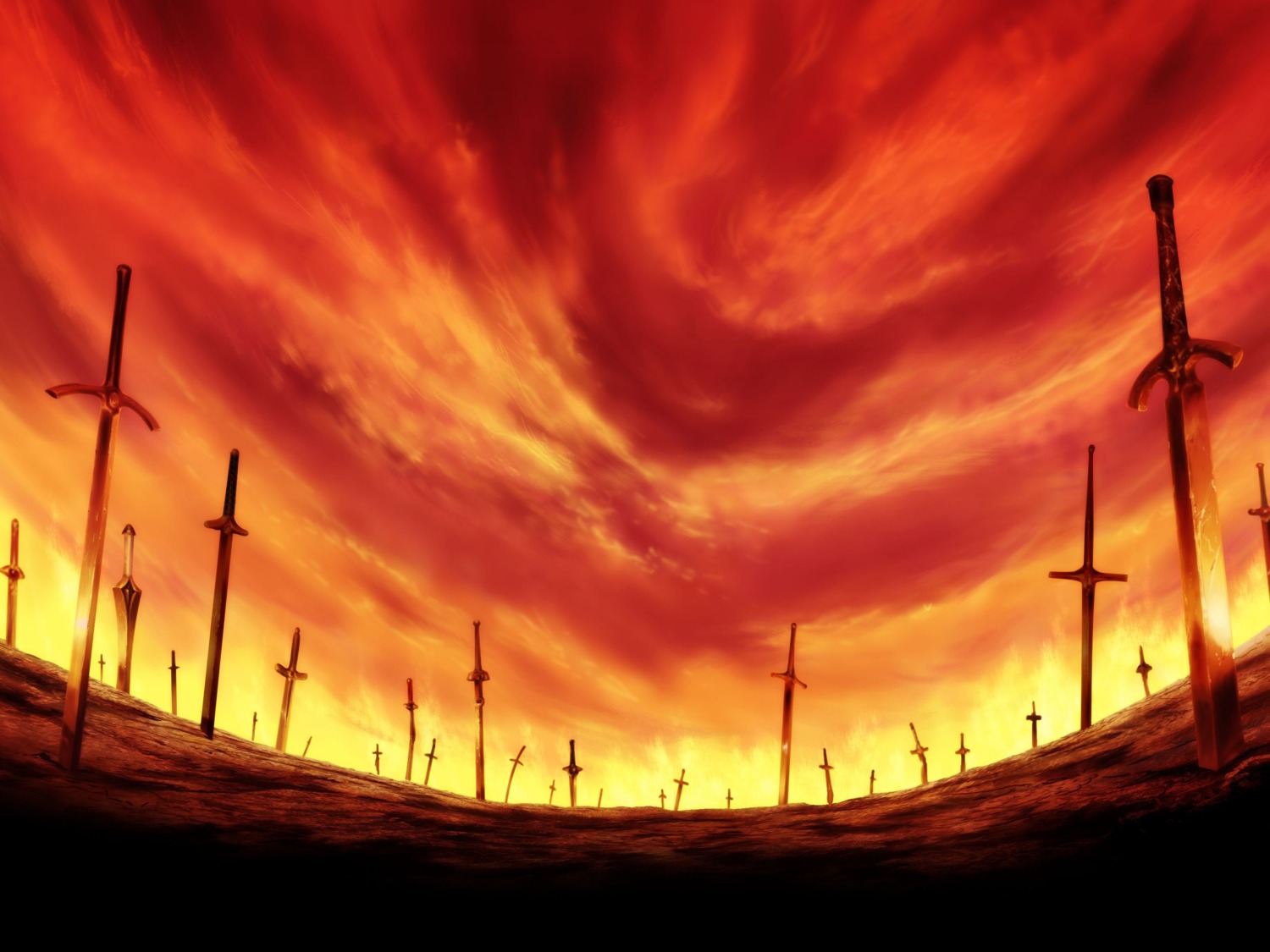 fate/stay_night fate/stay_night_unlimited_blade_works landscape type-moon