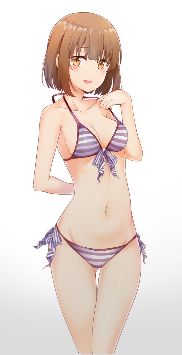 bikini cleavage katou_megumi saenai_heroine_no_sodatekata sunhyun swimsuits