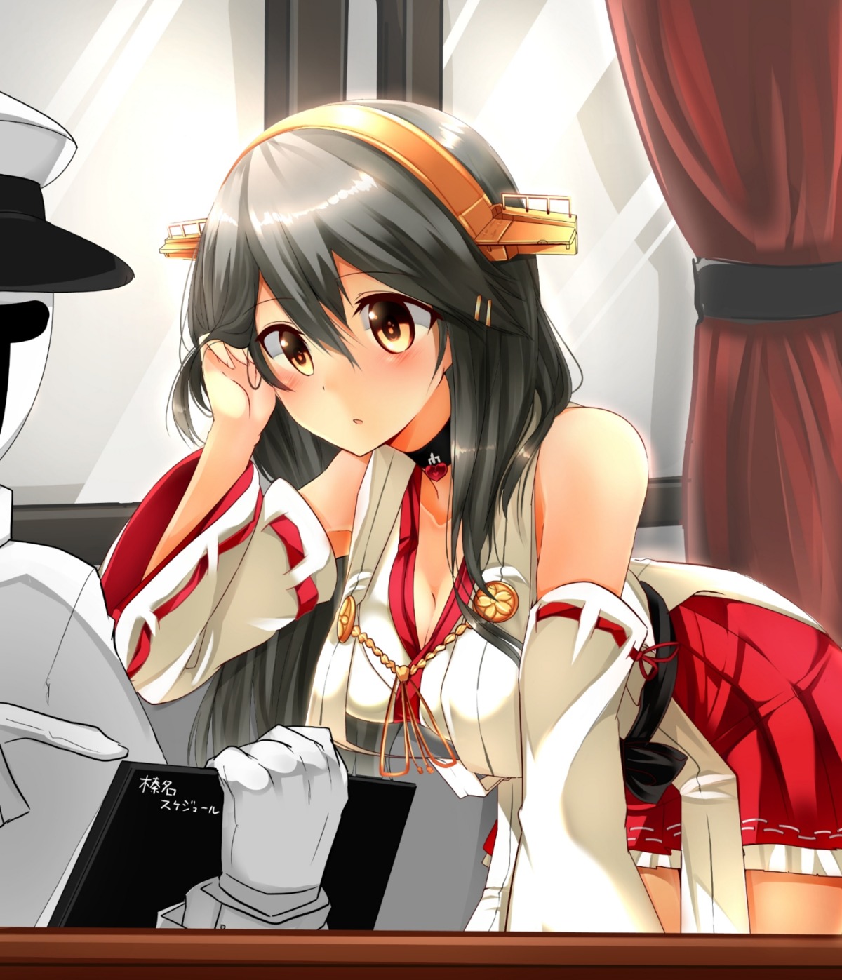 cleavage haruna_(kancolle) japanese_clothes kantai_collection tsukui_kachou