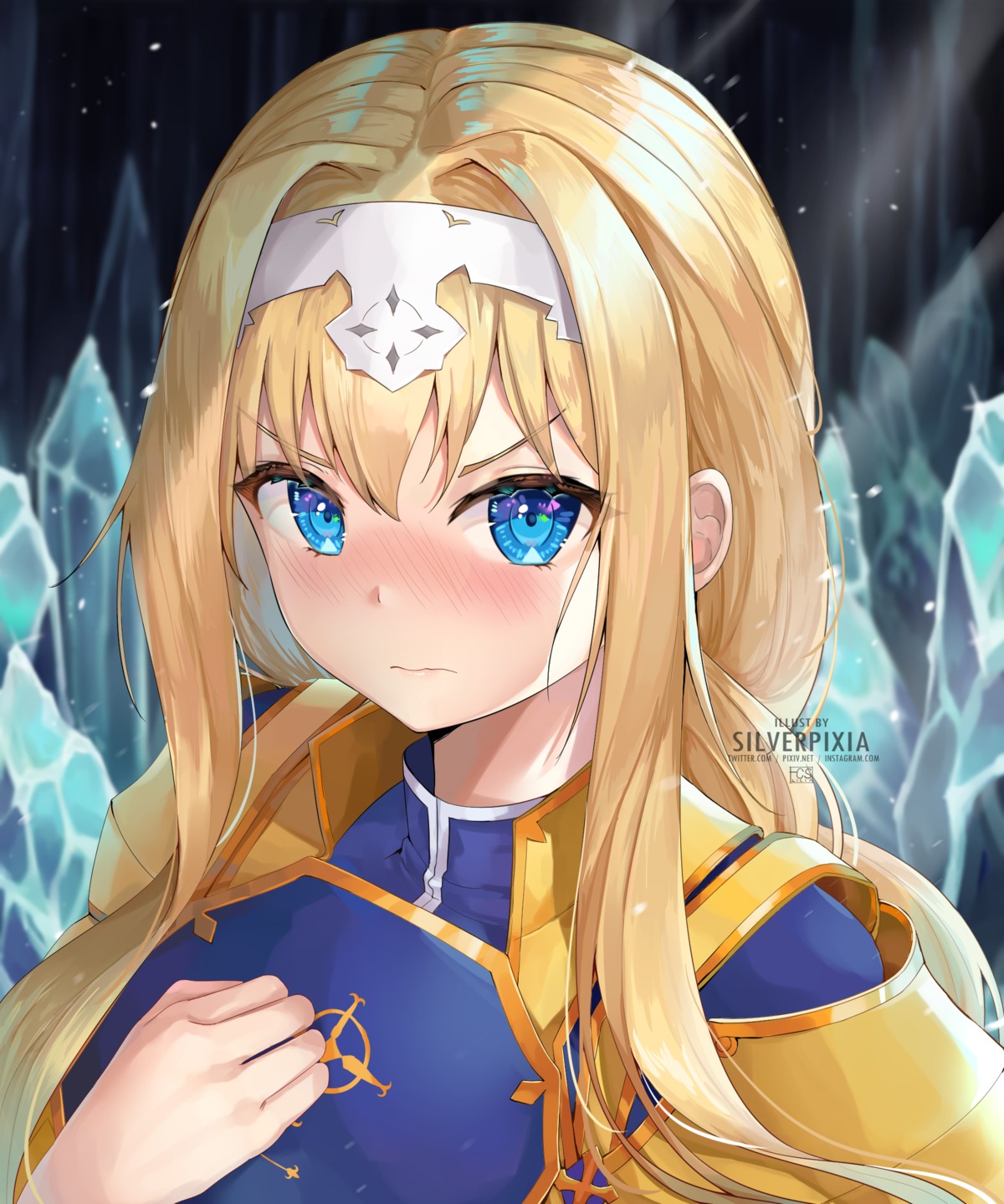 alice_zuberg armor silverpixia sword_art_online sword_art_online_alicization