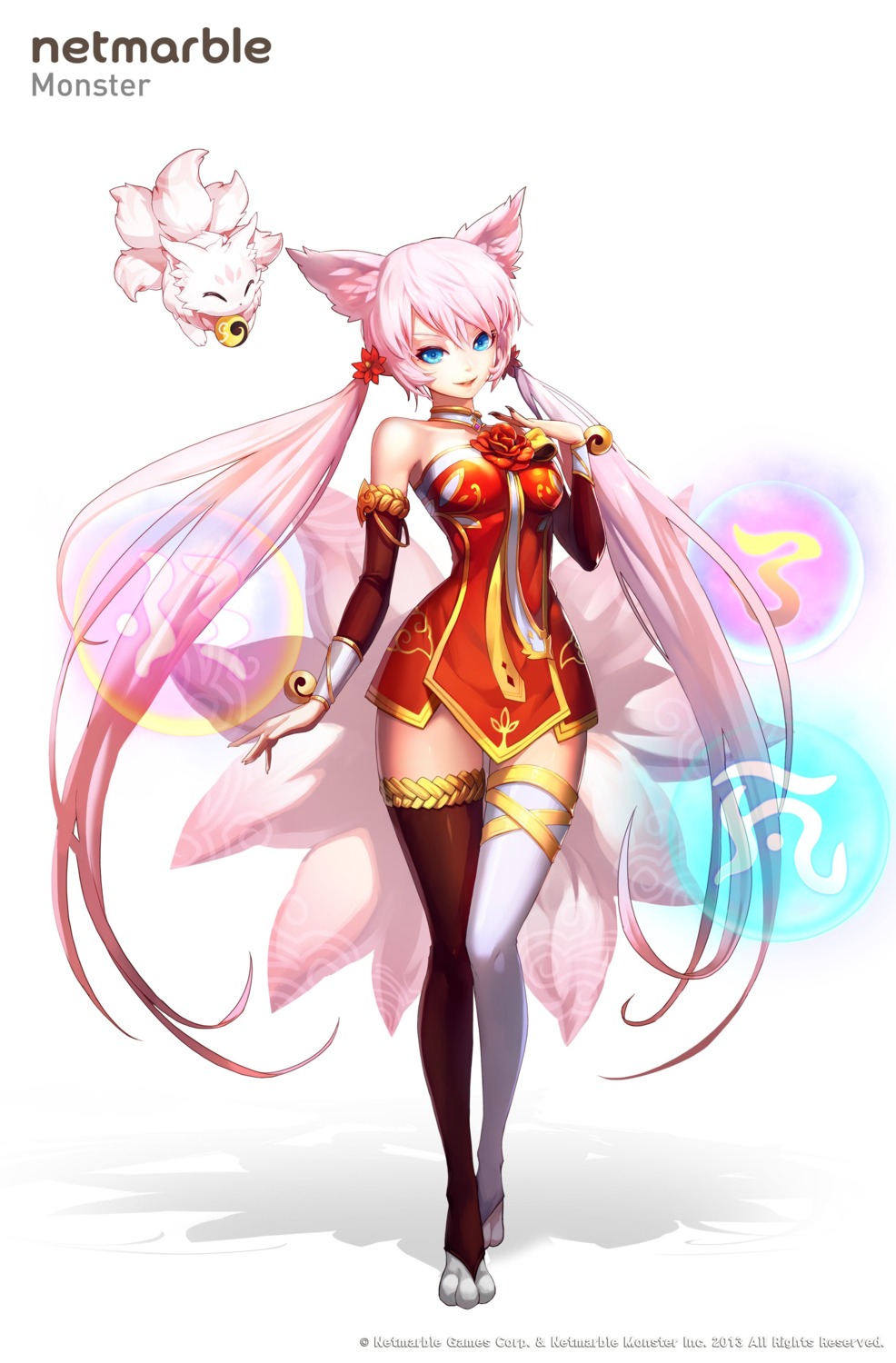 animal_ears choi_eun_suk dress tail thighhighs