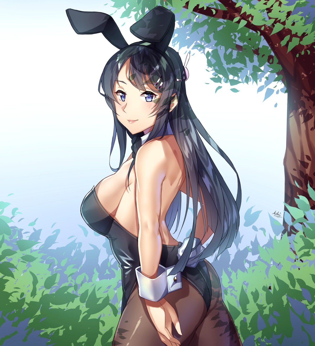 animal_ears ass bunny_ears bunny_girl pantyhose sakurajima_mai seishun_buta_yarou tail yourcupofkohi