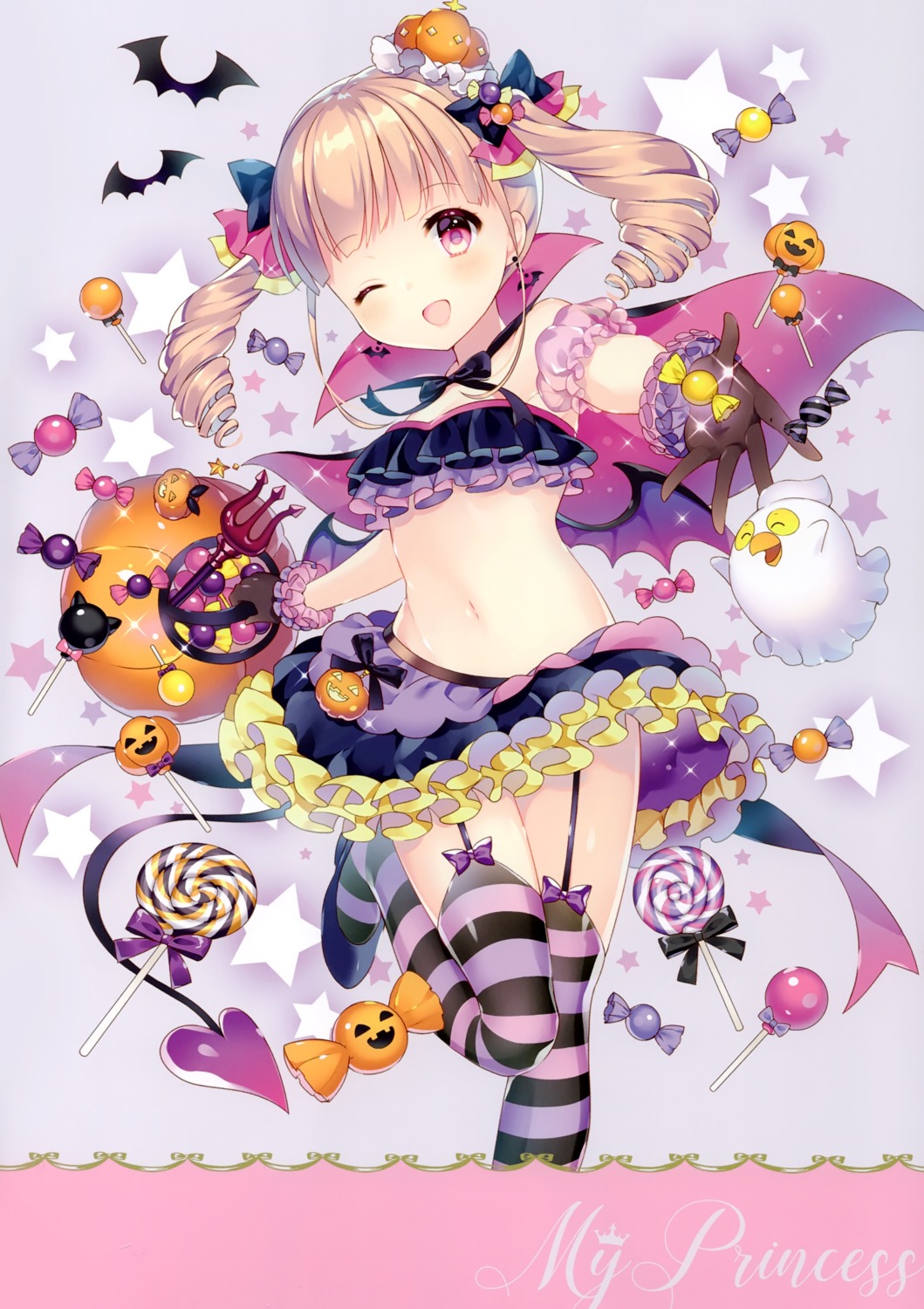 halloween uchi_no_himesama_ga_ichiban_kawaii w.label wasabi_(sekai)