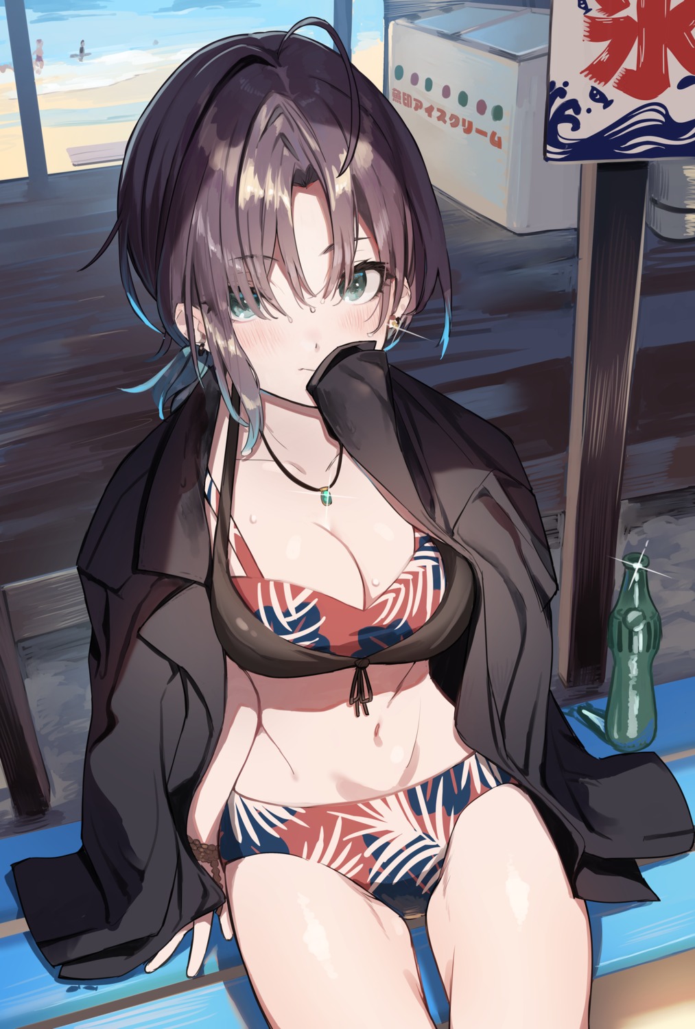 asakura_tooru bikini swimsuits the_idolm@ster the_idolm@ster_shiny_colors uouokuma