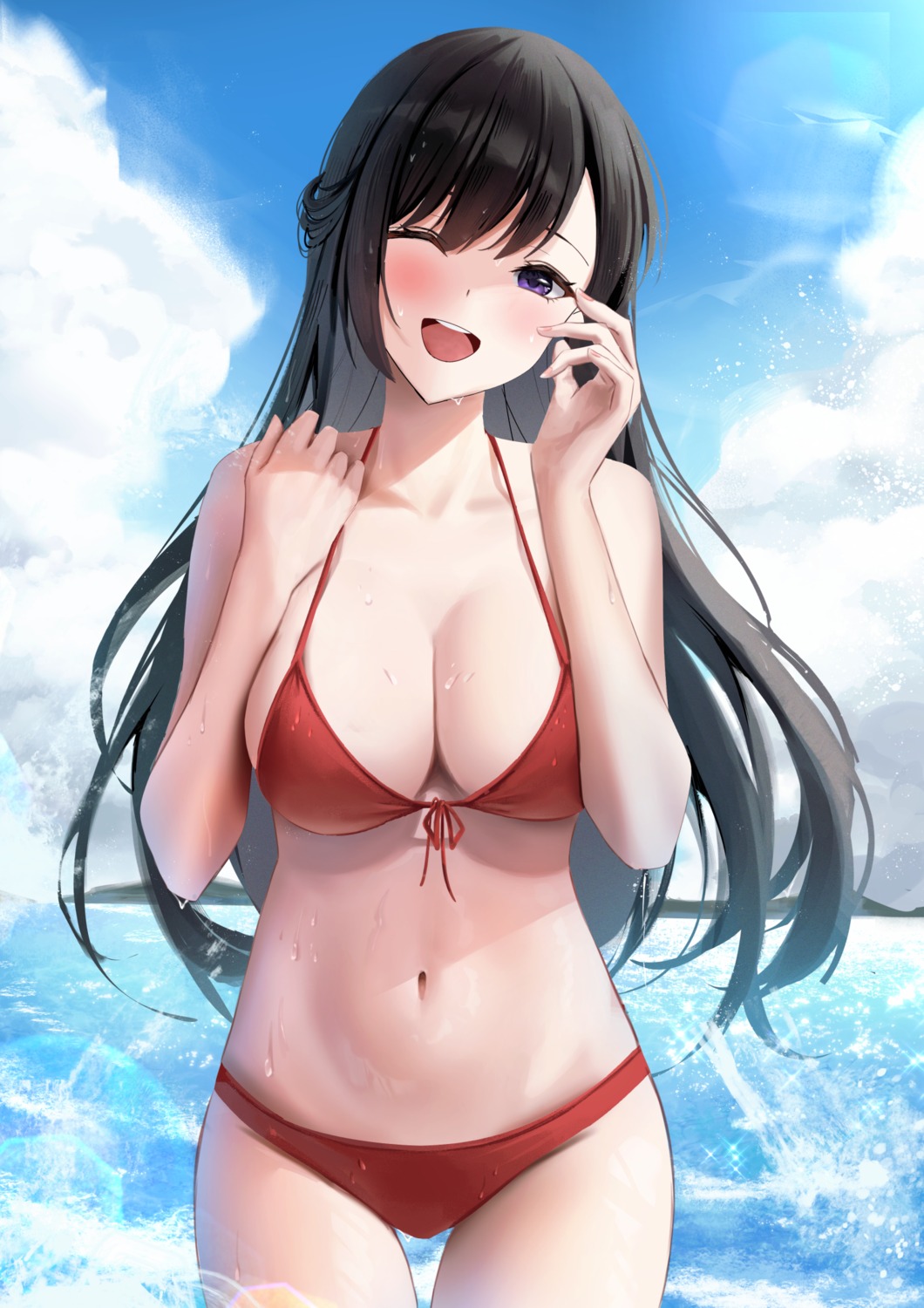 bikini po_ppe swimsuits wet