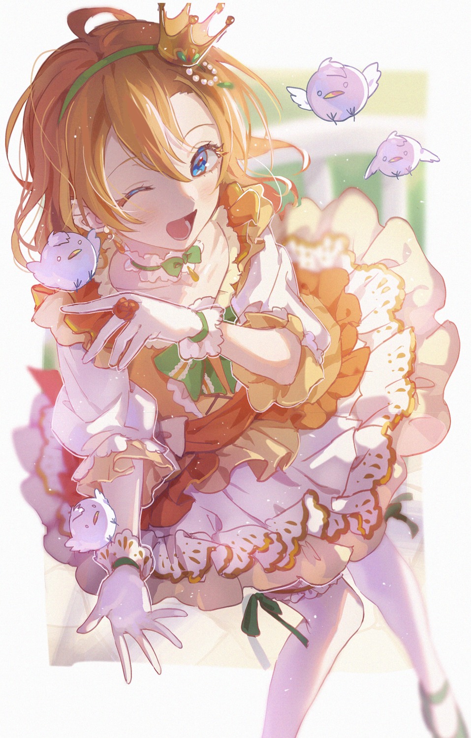 dress io_(sinking=carousel) kousaka_honoka love_live! thighhighs