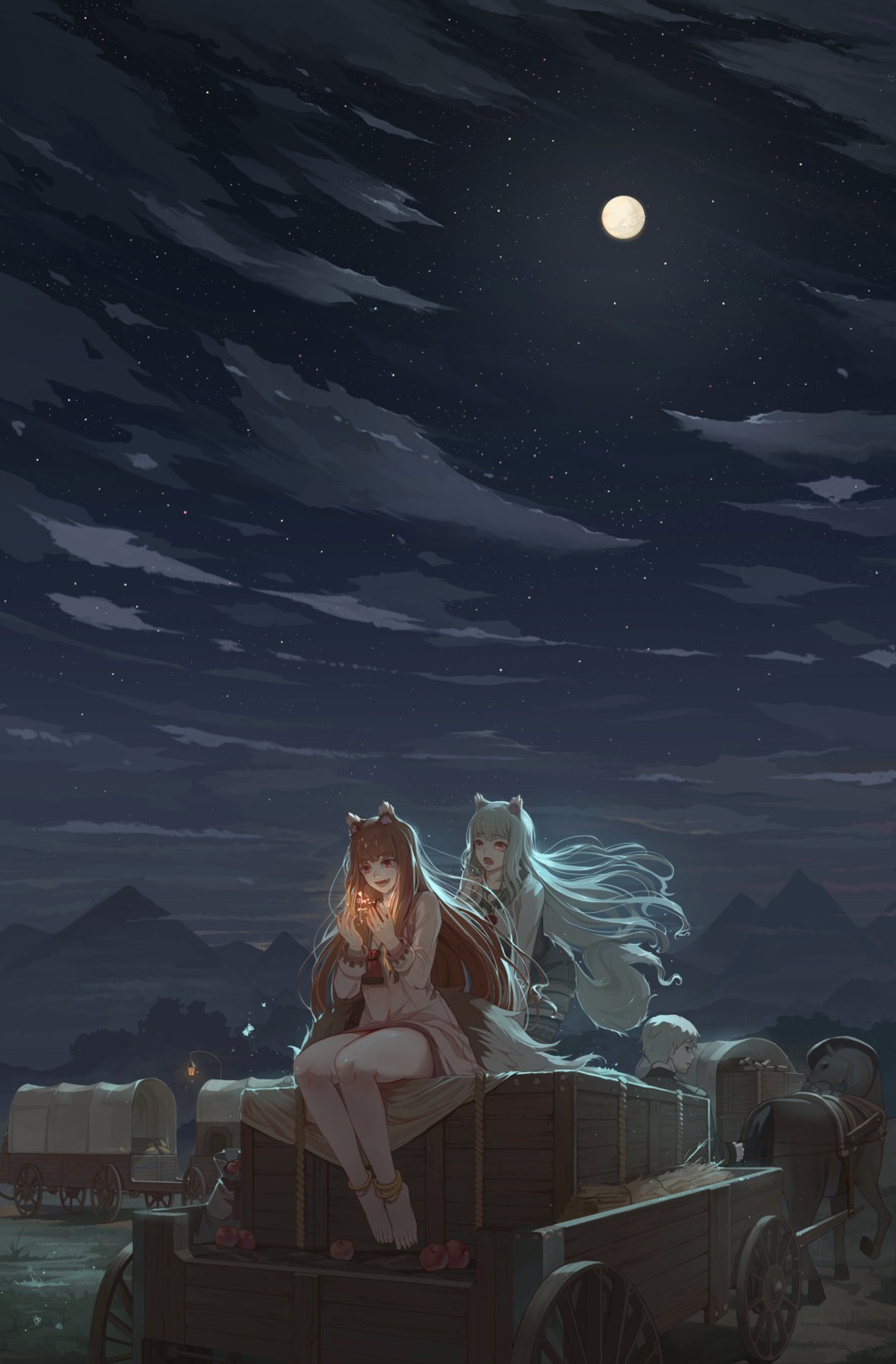 animal_ears craft_lawrence holo landscape myuri spice_and_wolf tagme tail