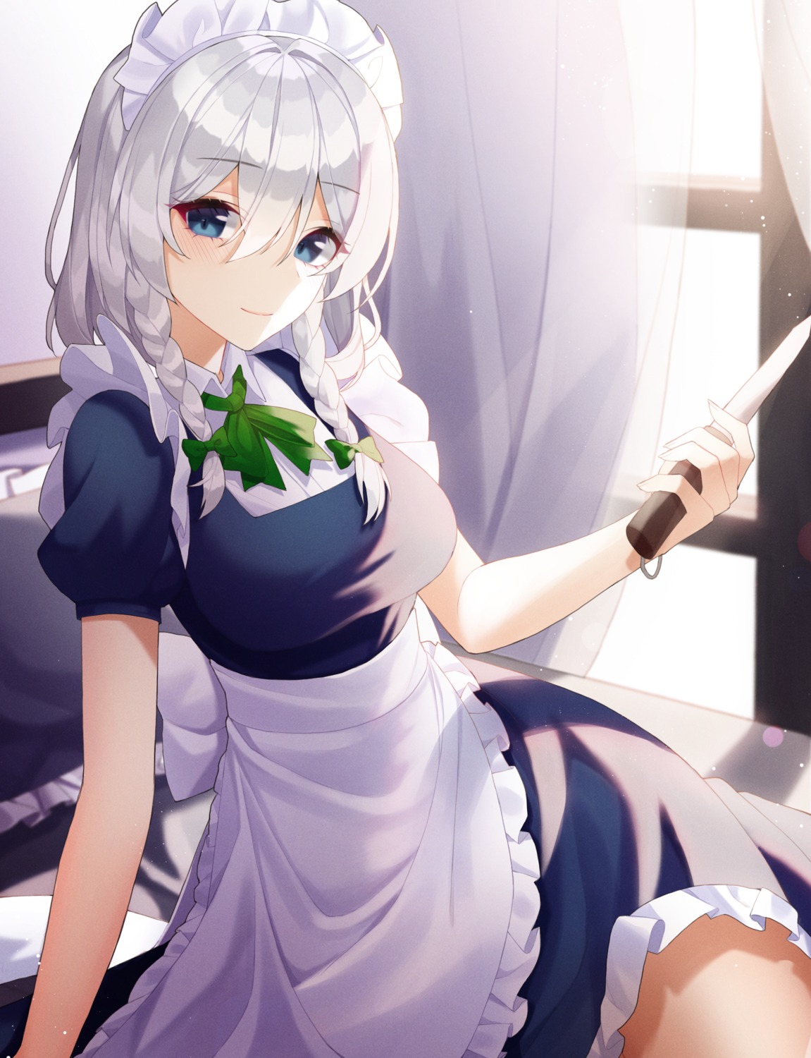 izayoi_sakuya maid meoyo touhou weapon