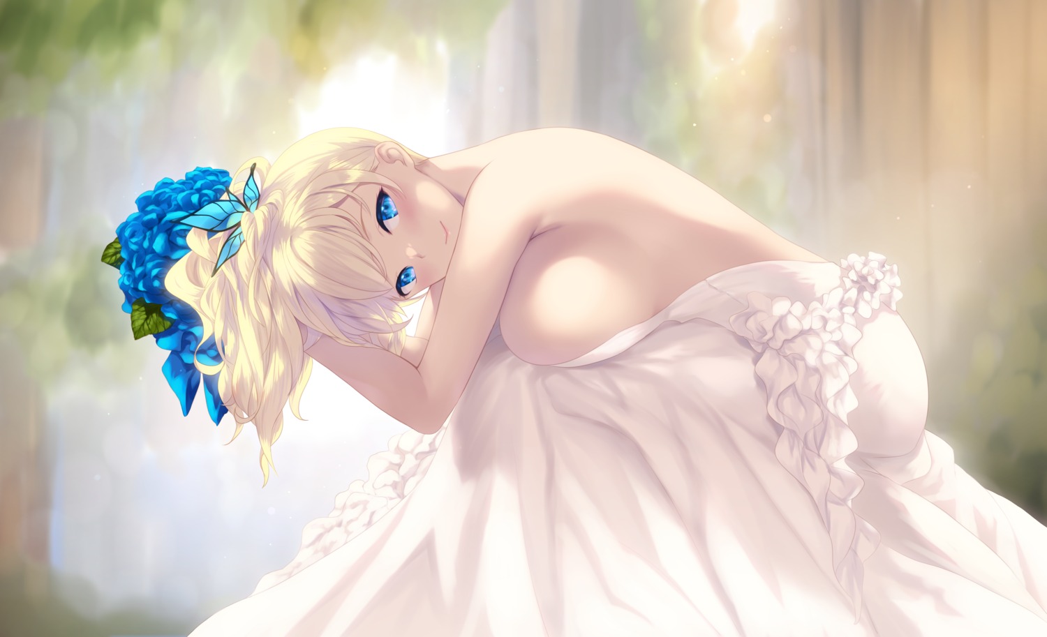 boku_wa_tomodachi_ga_sukunai cait dress kashiwazaki_sena no_bra wedding_dress