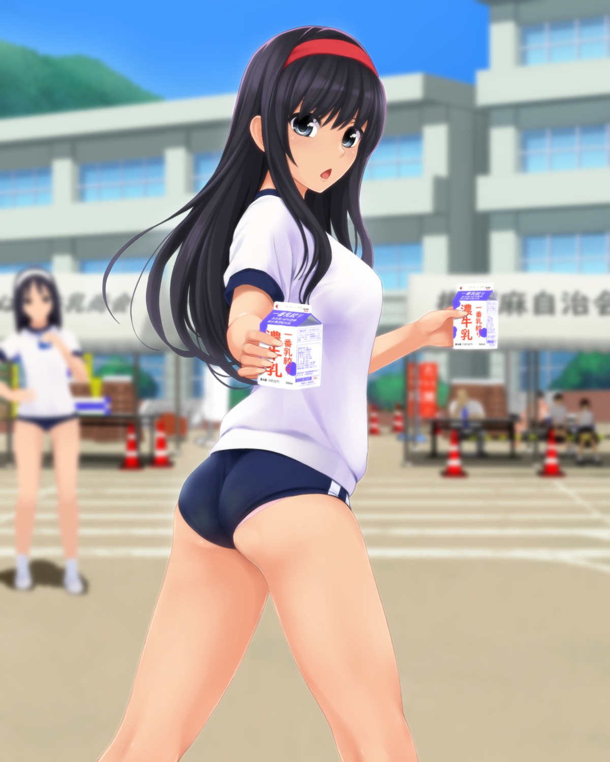 ass buruma gym_uniform nonaka_ritsu pantsu