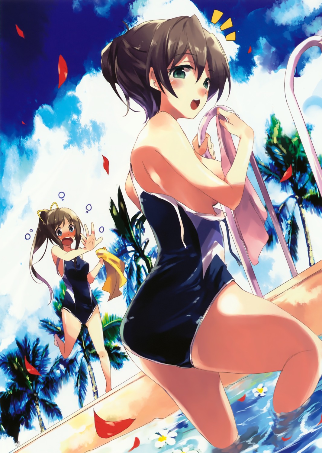 itou_hinako miyazawa_midori natsu_no_ame sou swimsuits