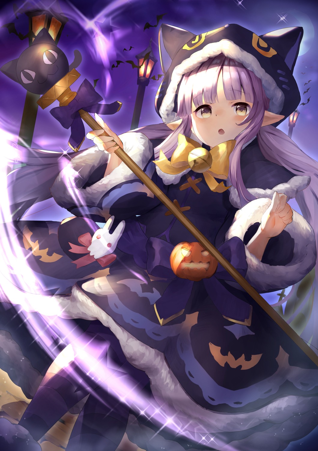 halloween hikawa_kyouka pointy_ears princess_connect princess_connect!_re:dive takuan_(mo55ilst)