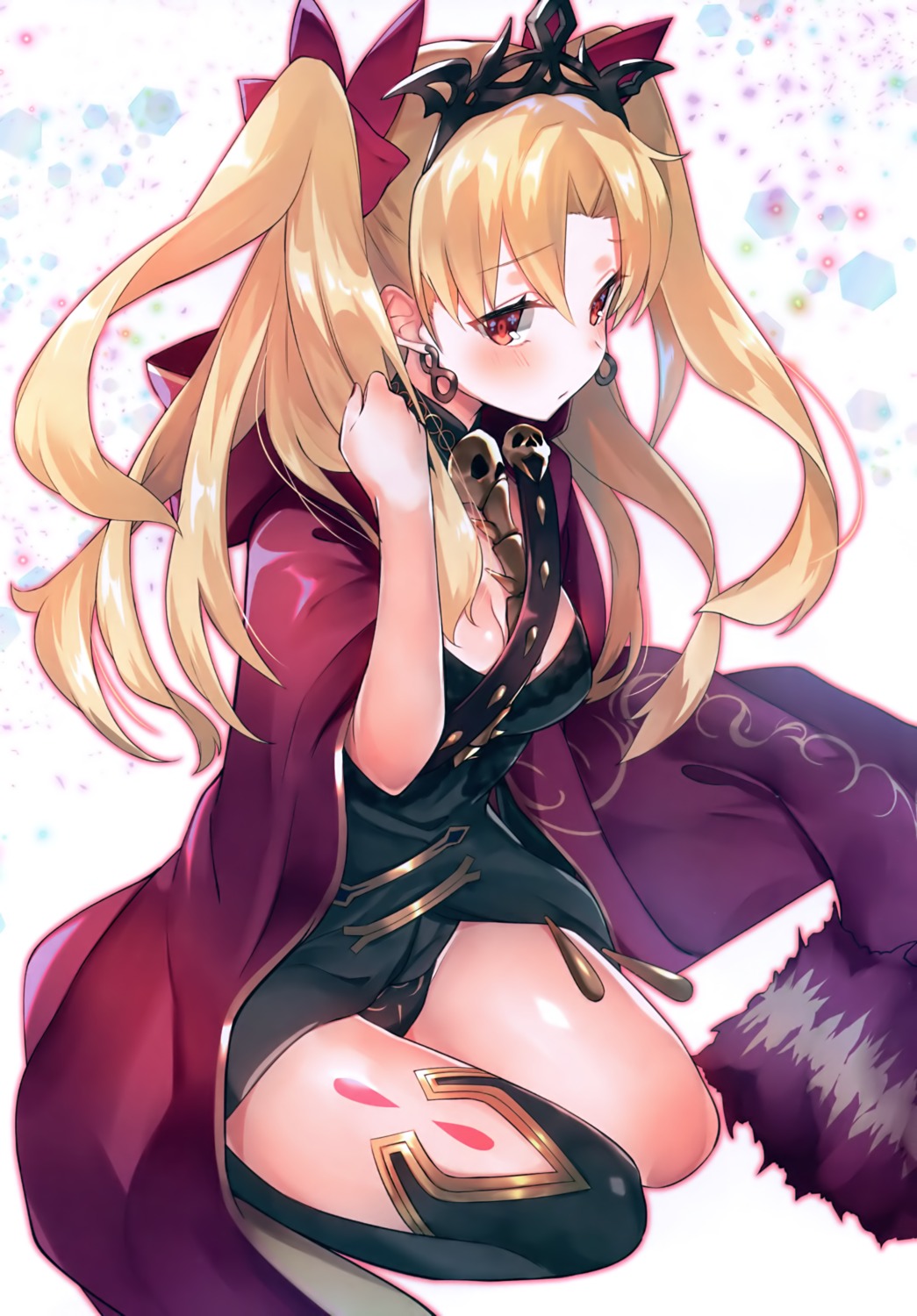 cleavage ereshkigal_(fate/grand_order) fate/grand_order pantsu suzuho_hotaru thighhighs