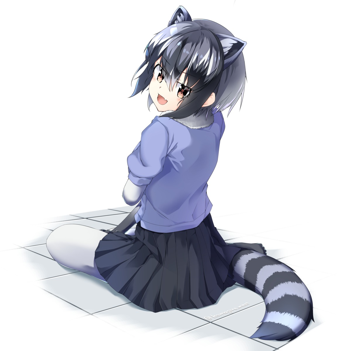 animal_ears common_raccoon kemono_friends otaku_heishi tail