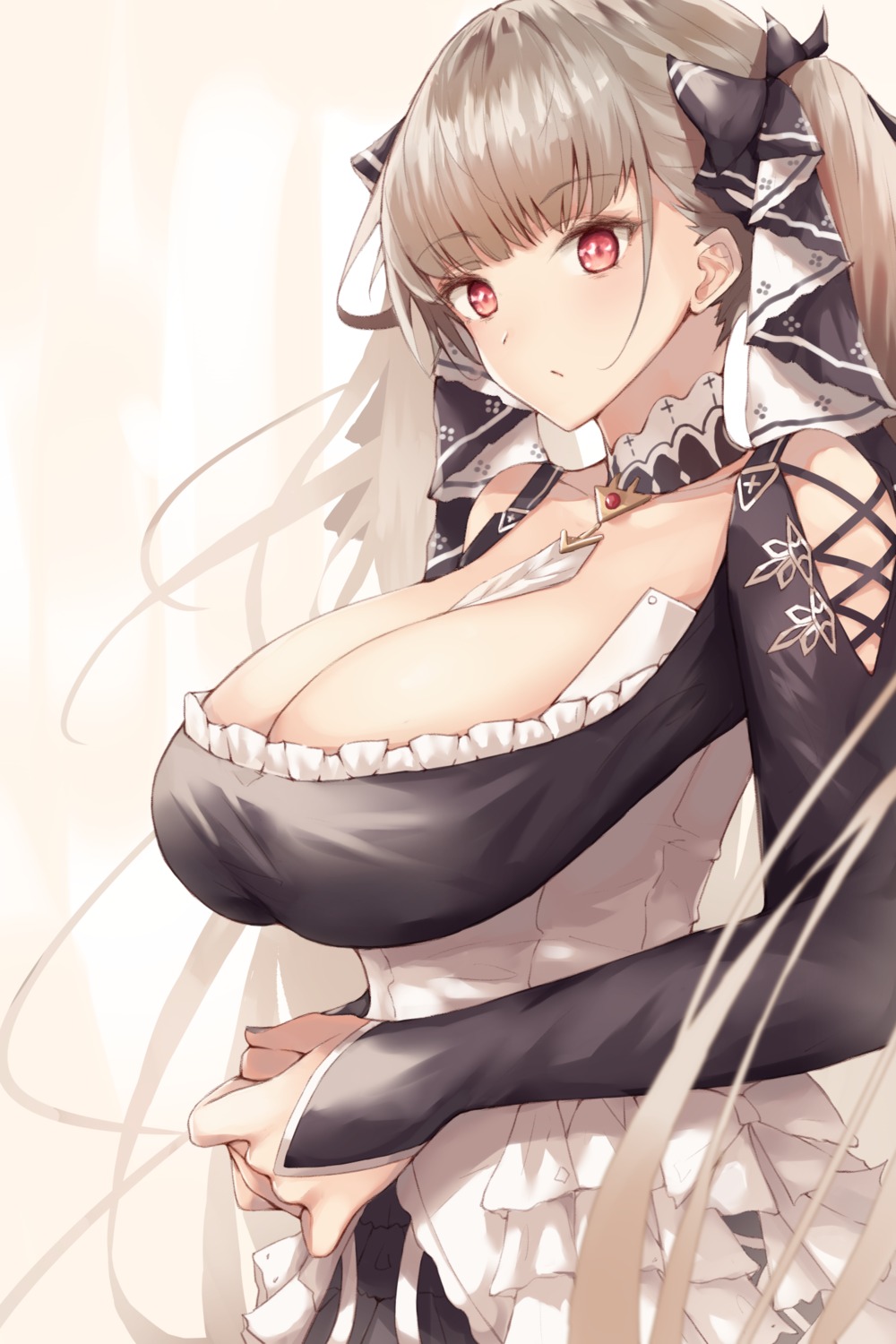 azur_lane formidable_(azur_lane) gothic_lolita lolita_fashion no_bra ruwoka