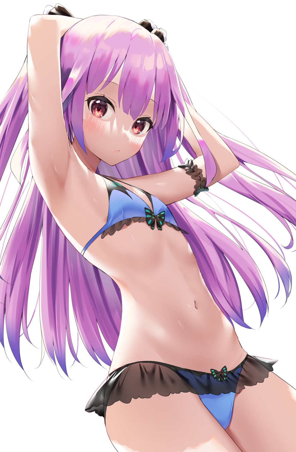 bikini hololive k_mugura swimsuits uruha_rushia