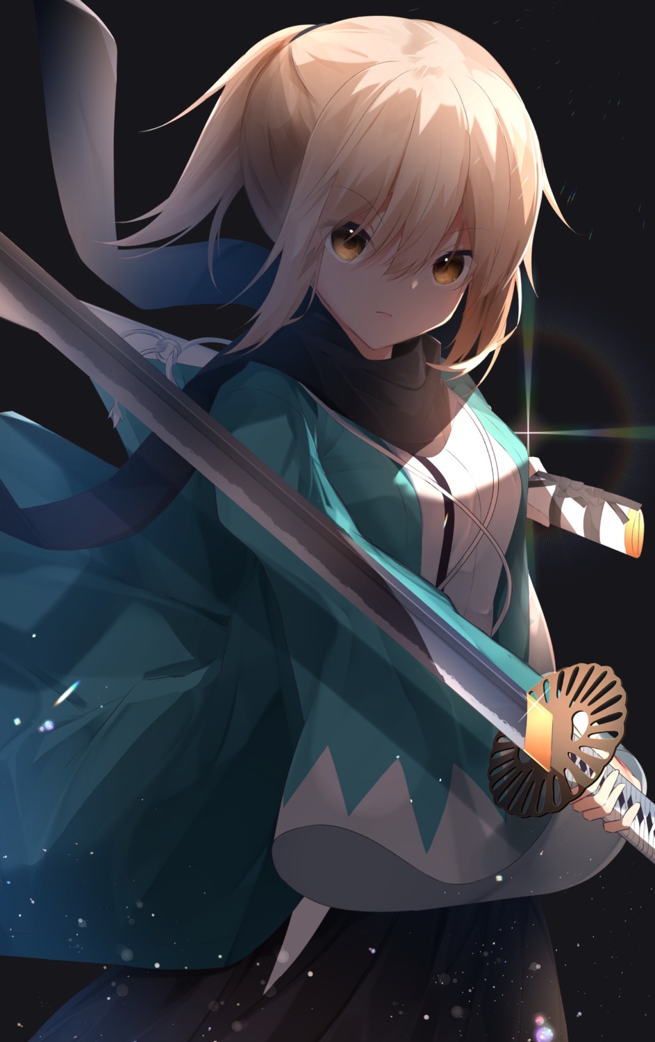 fate/grand_order japanese_clothes okita_souji_(fate) suisen-21 sword