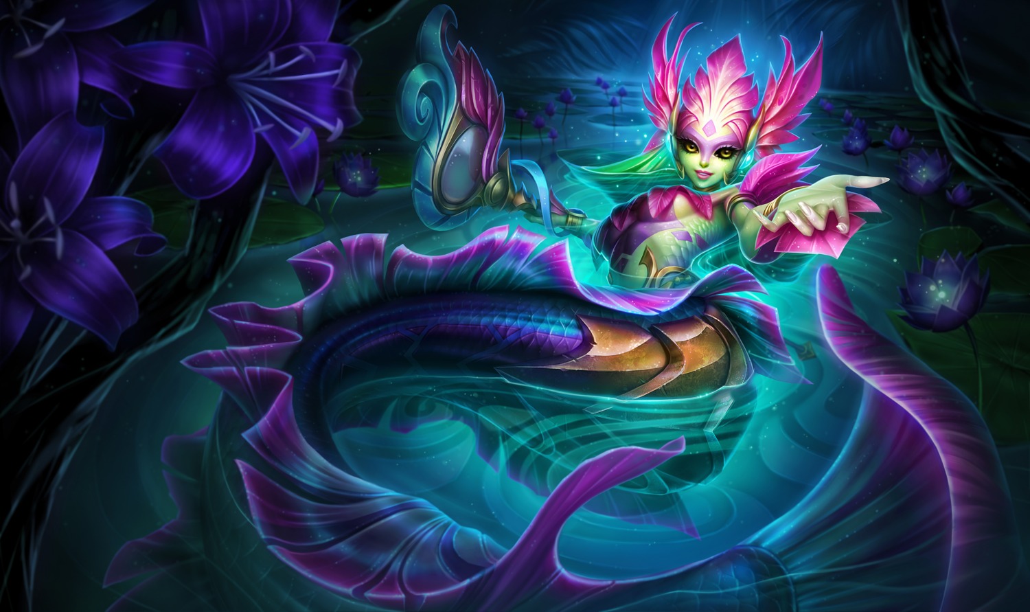 armor league_of_legends mermaid monster_girl tagme tail weapon wet