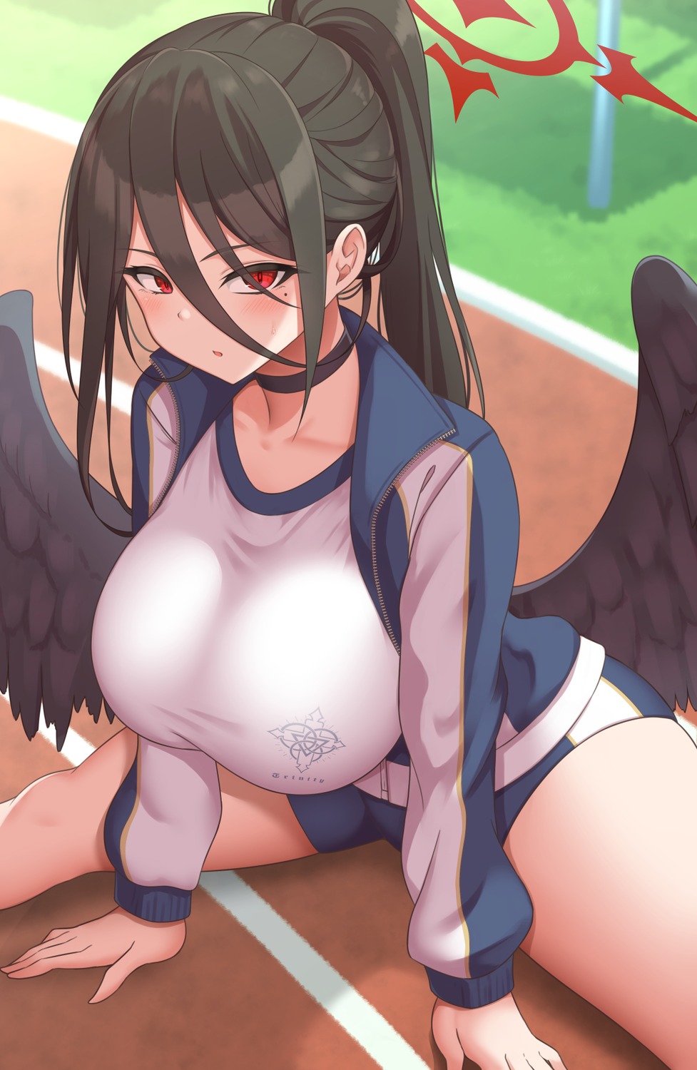 angel blue_archive gym_uniform hanekawa_hasumi wings yasojima_nejiro