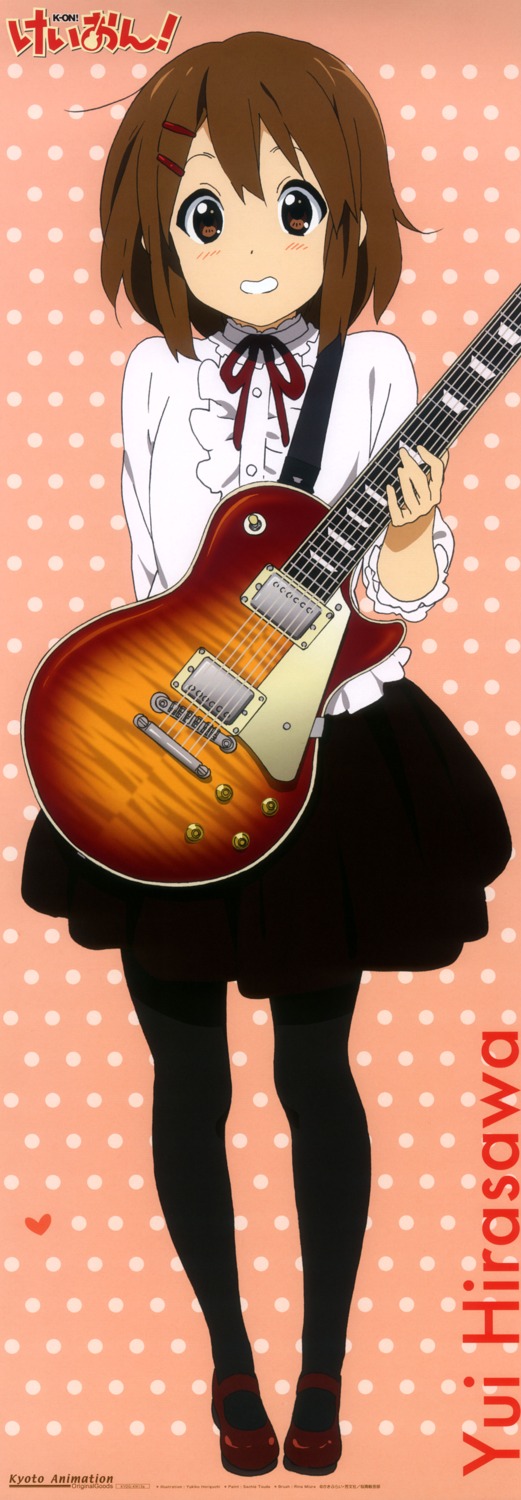 guitar hirasawa_yui k-on! pantyhose